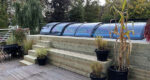 Containerpool 6,11 x 2,5 m, gebrauchsfertig mit Dach, Premium-Paket – Bild 5