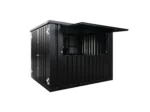 XL zerlegbarer Barbehälter 3 x 2 Meter Schwarz RAL 9005