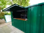 XL zerlegbarer Barcontainer 3×2 m Grün RAL 6016 – Bild 5