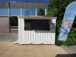 XL zerlegbarer Barcontainer 3×2 Meter Weiß RAL 9016 – Bild 4