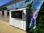 XL zerlegbarer Barcontainer 3×2 Meter Weiß RAL 9016 – Bild 2
