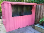 XL zerlegbarer Barcontainer 3×2 m Rosa RAL 3015 – Bild 7