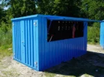 Zerlegbarer Barcontainer 4×2 Meter XL Blau RAL 5015 – Bild 2
