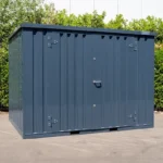 Container 3 x 2 Meter Doppeltür an der Längsseite Anthrazit RAL 7016 – Bild 2