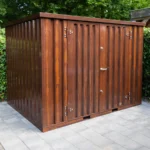 Holzimitatcontainer 3 x 2 Meter – mit Doppeltür an der Längsseite – Bild 6