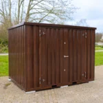 Holzimitatcontainer 3 x 2 Meter – mit Doppeltür an der Längsseite – Bild 7