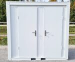 Sanitärcontainer SCD RAL 9002 Grauweiß | H 2335 x B 2400 x T 1200 mm | 2 Türen | 2x WC – Bild 6