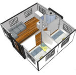 Mobiler Container - Tiny House mit zwei Schlafzimmern und Küche, Modell 2024 – Bild 16