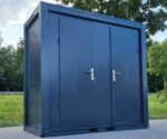 Sanitärcontainer SCDD RAL 7016 Anthrazitgrau | H 2350 x B 2400 x T 1250 mm | 2 Türen | mit Dusche – Bild 3