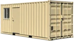 20-Fuß-Container (generalüberholt), kombiniert als Büro- und Lagercontainer