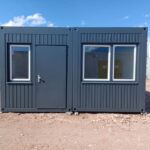 DUO-BÜRO- UND WOHNCONTAINER MIT DUSCHE UND WC, OPTIONAL MIT KOCHECKE (30 m²)