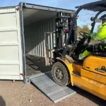 Containerrampe – Breite 2200 mm – Länge 1560 mm – Max. Belastung 1 t – Höhenunterschied 100 bis 159 mm – Bild 3