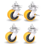 Lenkrollen für Container-Räder, Ø 252 mm – 4er-Set